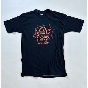Vintage 70s Belton I Got Crabs at Deep 6 Oregon Single Stitch T-Shirt L